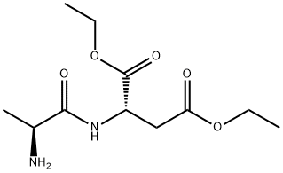 L-Aspartic acid, N-L-alanyl-, diethyl ester (9CI) Structure