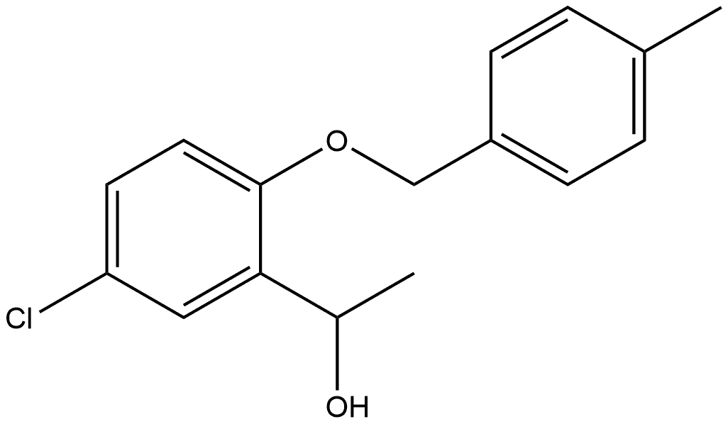 5-Chloro-α-methyl-2-[(4-methylphenyl)methoxy]benzenemethanol Structure