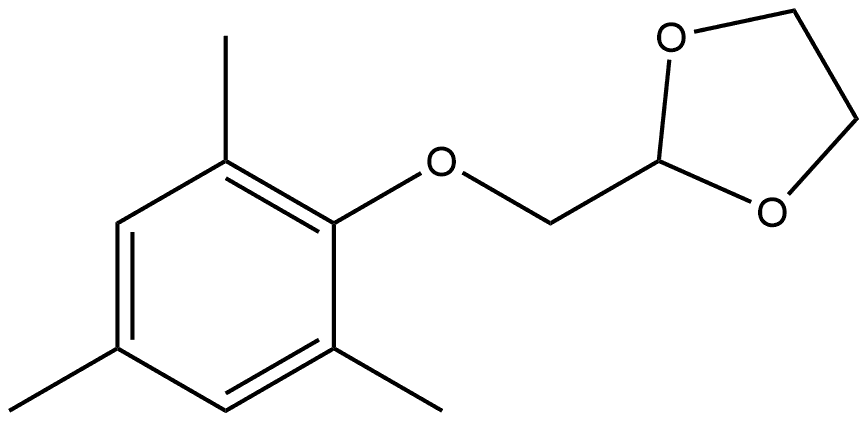 2-[(2,4,6-Trimethylphenoxy)methyl]-1,3-dioxolane Structure