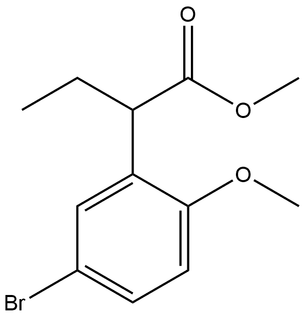 methyl 2-(5-bromo-2-methoxyphenyl)butanoate Structure