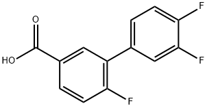 3-(3,4-Difluorophenyl)-4-fluorobenzoic acid Structure