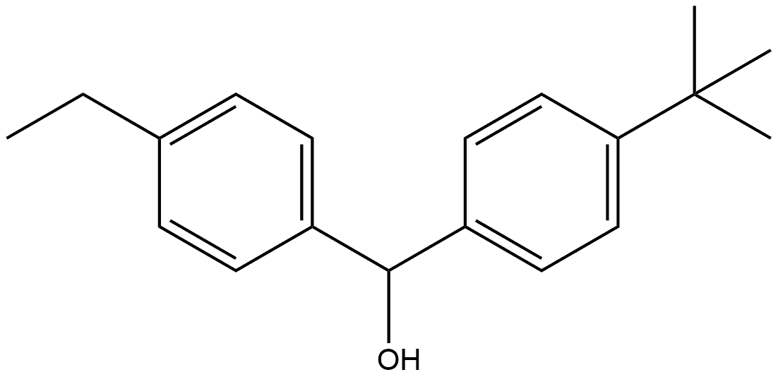 (4-(tert-butyl)phenyl)(4-ethylphenyl)methanol Structure