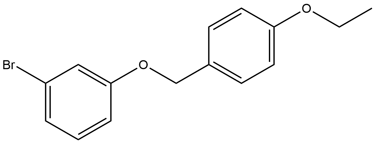 1-Bromo-3-[(4-ethoxyphenyl)methoxy]benzene Structure