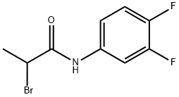 Propanamide, 2-bromo-N-(3,4-difluorophenyl)- Structure