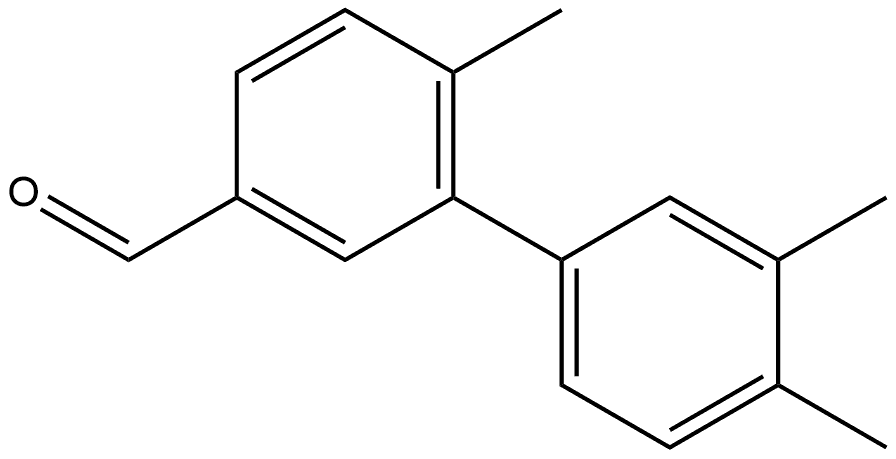 3',4',6-Trimethyl[1,1'-biphenyl]-3-carboxaldehyde Structure