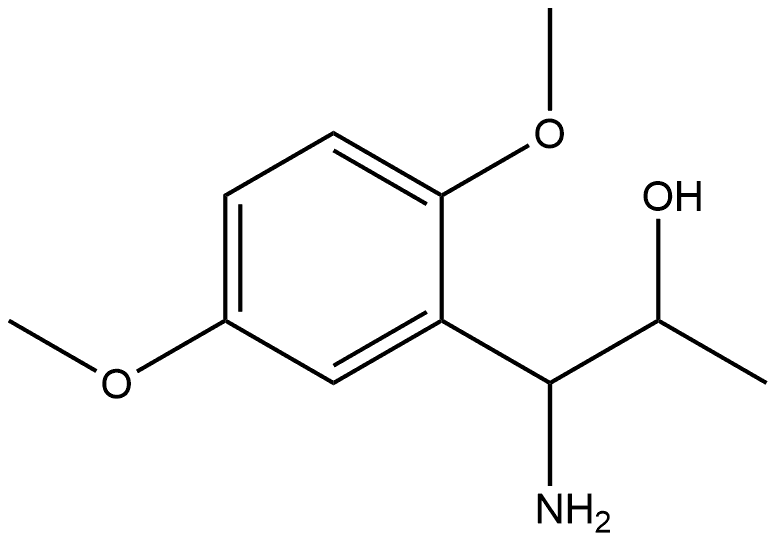 1-AMINO-1-(2,5-DIMETHOXYPHENYL)PROPAN-2-OL Structure