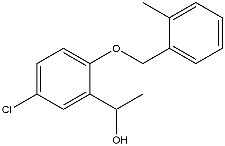 5-Chloro-α-methyl-2-[(2-methylphenyl)methoxy]benzenemethanol Structure