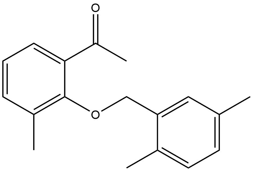 1-[2-[(2,5-Dimethylphenyl)methoxy]-3-methylphenyl]ethanone Structure