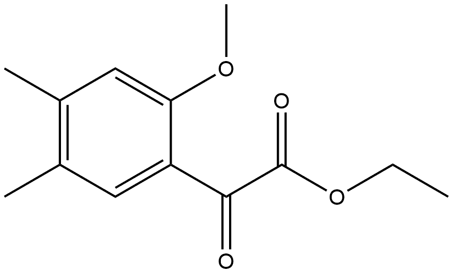 ethyl 2-(2-methoxy-4,5-dimethylphenyl)-2-oxoacetate Structure