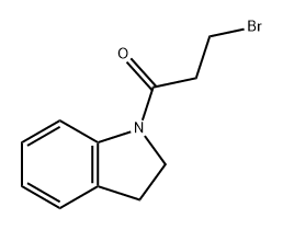 1-Propanone, 3-bromo-1-(2,3-dihydro-1H-indol-1-yl)- Structure