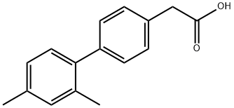 2-[4-(2,4-Dimethylphenyl)phenyl]acetic acid Structure