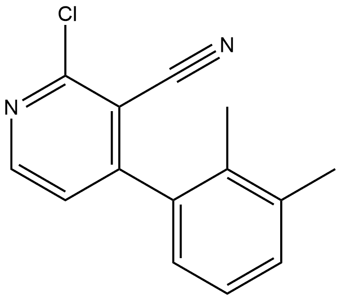 2-Chloro-4-(2,3-dimethylphenyl)-3-pyridinecarbonitrile Structure