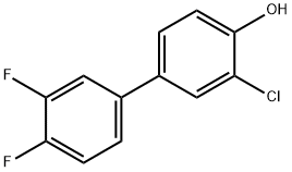 2-Chloro-4-(3,4-difluorophenyl)phenol Structure