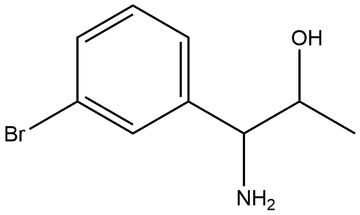 1-AMINO-1-(3-BROMOPHENYL)PROPAN-2-OL Structure