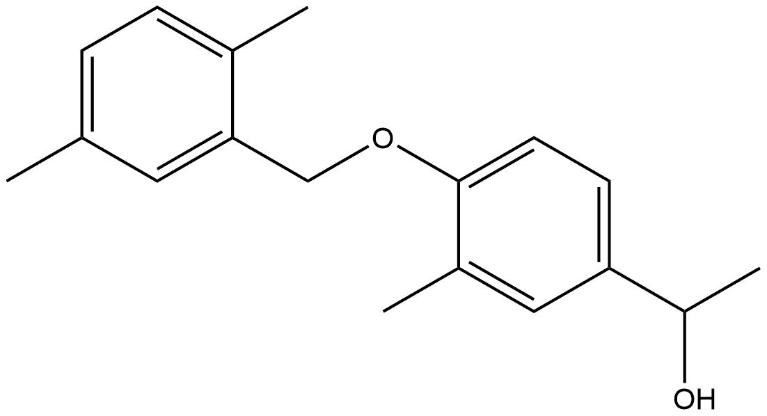 4-[(2,5-Dimethylphenyl)methoxy]-α,3-dimethylbenzenemethanol Structure