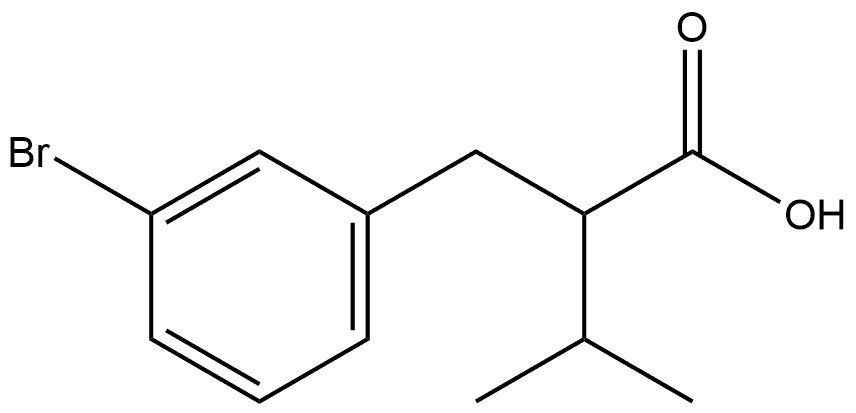 3-Bromo-α-(1-methylethyl)benzenepropanoic acid Structure