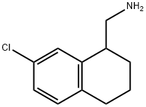 (7-Chloro-1,2,3,4-tetrahydronaphthalen-1-yl)methanamine Structure