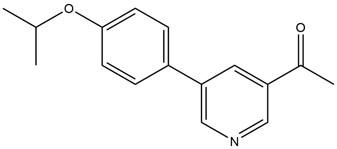 1-[5-[4-(1-Methylethoxy)phenyl]-3-pyridinyl]ethanone Structure