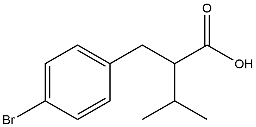 4-Bromo-α-(1-methylethyl)benzenepropanoic acid Structure