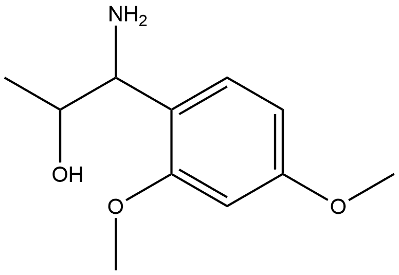 1-AMINO-1-(2,4-DIMETHOXYPHENYL)PROPAN-2-OL Structure