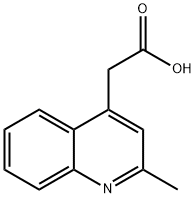 4-Quinolineacetic acid, 2-methyl- Structure