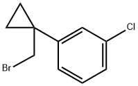 1-(1-(Bromomethyl)cyclopropyl)-3-chlorobenzene Structure