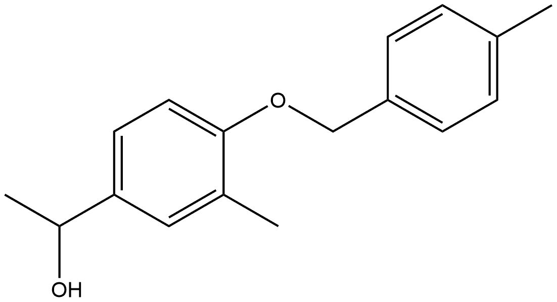 α,3-Dimethyl-4-[(4-methylphenyl)methoxy]benzenemethanol Structure