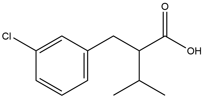 3-Chloro-α-(1-methylethyl)benzenepropanoic acid Structure