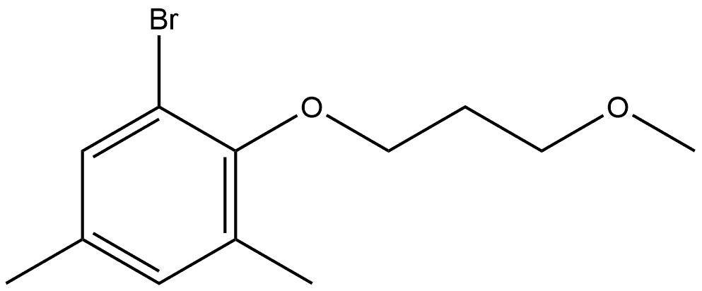 Benzene, 1-bromo-2-(3-methoxypropoxy)-3,5-dimethyl- Structure