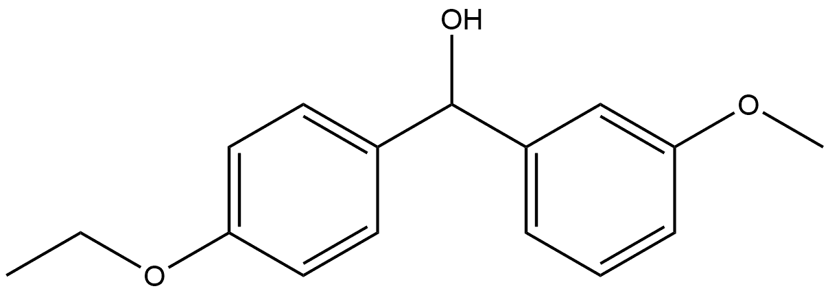 (4-ethoxyphenyl)(3-methoxyphenyl)methanol Structure