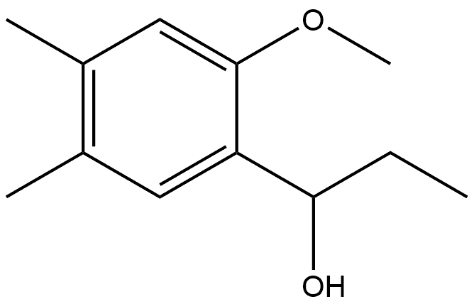 α-Ethyl-2-methoxy-4,5-dimethylbenzenemethanol Structure