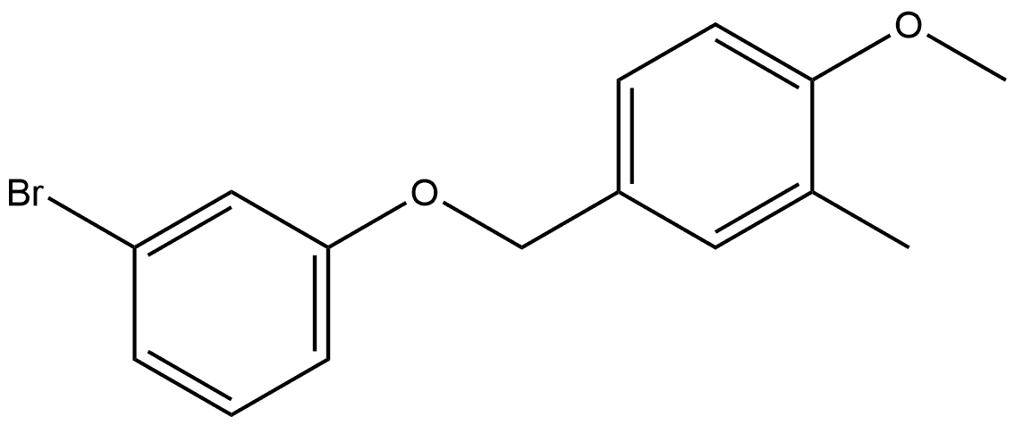 4-[(3-Bromophenoxy)methyl]-1-methoxy-2-methylbenzene Structure