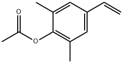 Phenol, 4-ethenyl-2,6-dimethyl-, 1-acetate Structure