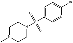 Piperazine, 1-[(6-bromo-3-pyridinyl)sulfonyl]-4-methyl- Structure