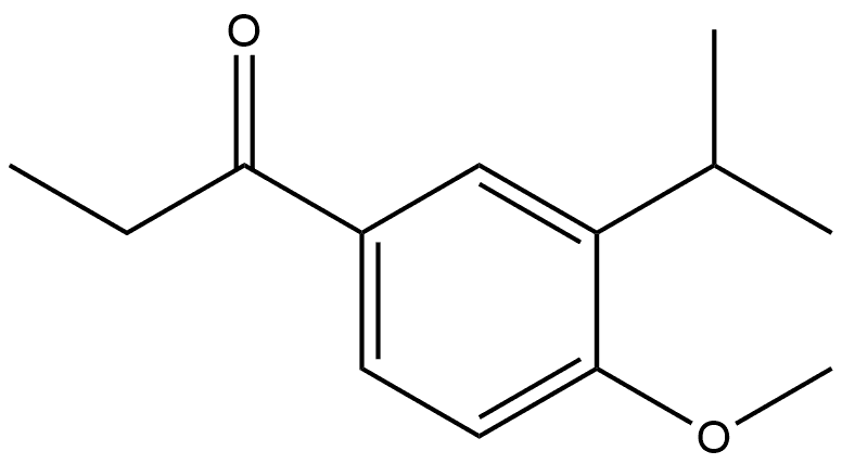 1-(3-isopropyl-4-methoxyphenyl)propan-1-one Structure