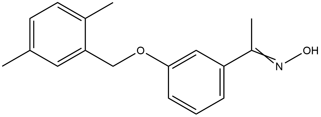 1-[3-[(2,5-Dimethylphenyl)methoxy]phenyl]ethanone oxime Structure