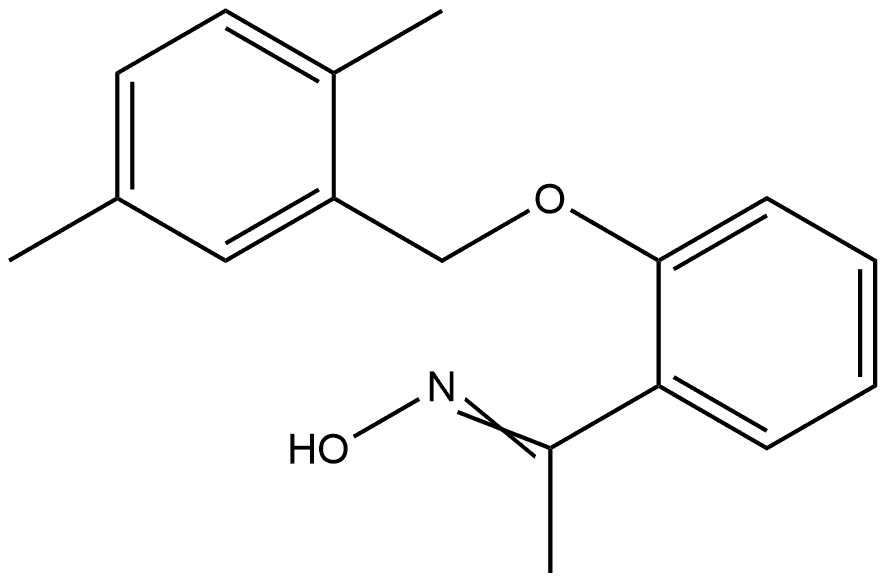 1-[2-[(2,5-Dimethylphenyl)methoxy]phenyl]ethanone oxime Structure