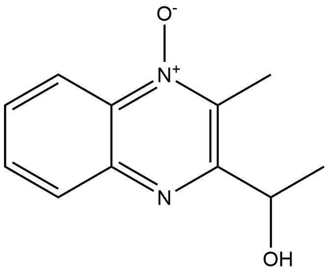 α,3-Dimethyl-2-quinoxalinemethanol 4-Oxide 구조식 이미지