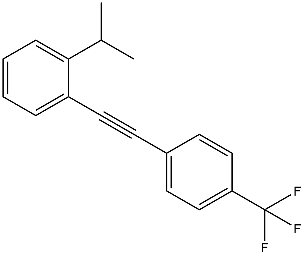 1-(1-Methylethyl)-2-[2-[4-(trifluoromethyl)phenyl]ethynyl]benzene Structure