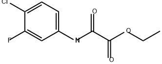 Acetic acid, 2-[(4-chloro-3-fluorophenyl)amino]-2-oxo-, ethyl ester Structure