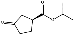 Cyclopentanecarboxylic acid, 3-oxo-, 1-methylethyl ester, (1S)- 구조식 이미지