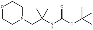 tert-butyl 2-methyl-1-morpholinopropan-2-ylcarbamate Structure