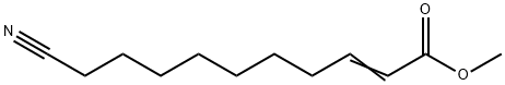 2-Decenoic acid, 10-cyano-, methyl ester 구조식 이미지