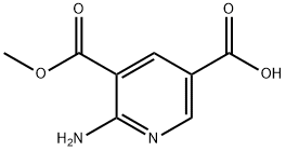 3,5-Pyridinedicarboxylic acid, 2-amino-, 3-methyl ester Structure