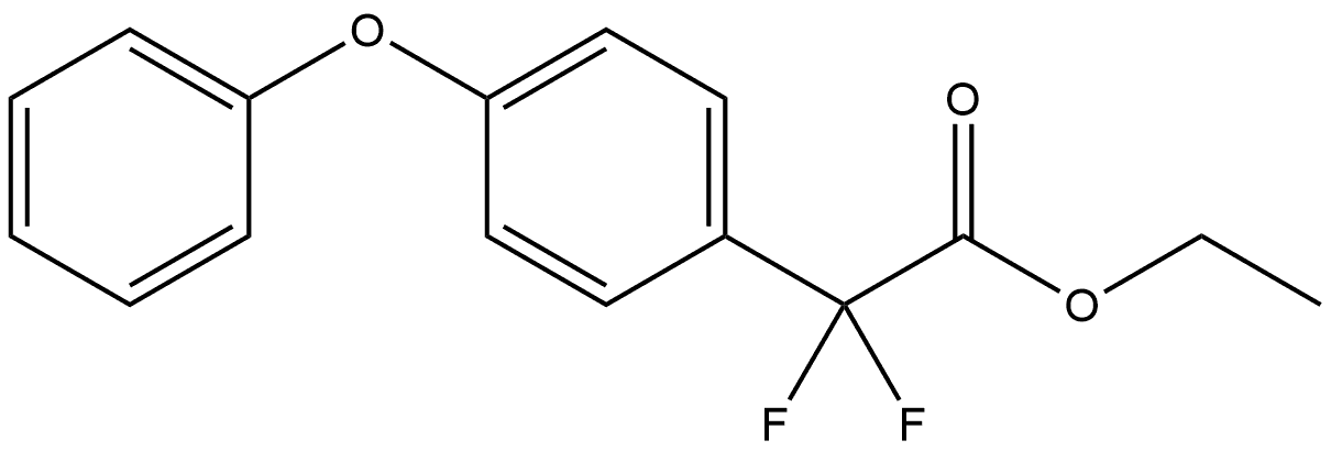 Ethyl α,α-difluoro-4-phenoxybenzeneacetate Structure