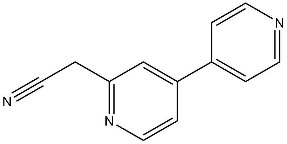 [4,4′-Bipyridine]-2-acetonitrile Structure