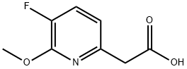 2-Pyridineacetic acid, 5-fluoro-6-methoxy- Structure