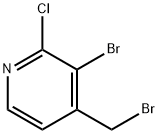 Pyridine, 3-bromo-4-(bromomethyl)-2-chloro- 구조식 이미지