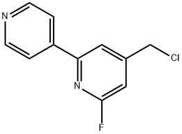 4-Chloromethyl-2-fluoro-6-(pyridin-4-yl)pyridine Structure