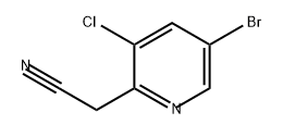 2-Pyridineacetonitrile, 5-bromo-3-chloro- 구조식 이미지